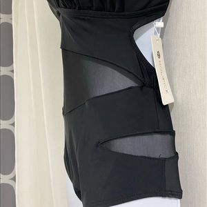 Woman’s New Little Black Swimsuit with Mesh Size M